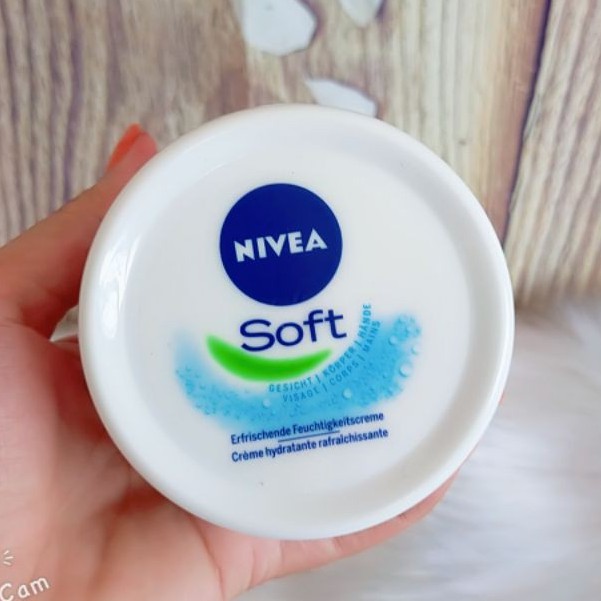 KEM DƯỠNG ẨM NIVEA SOFT - ĐỨC - 200ML - DƯỠNG ẨM VÀ LÀM TRẮNG MỊN DA