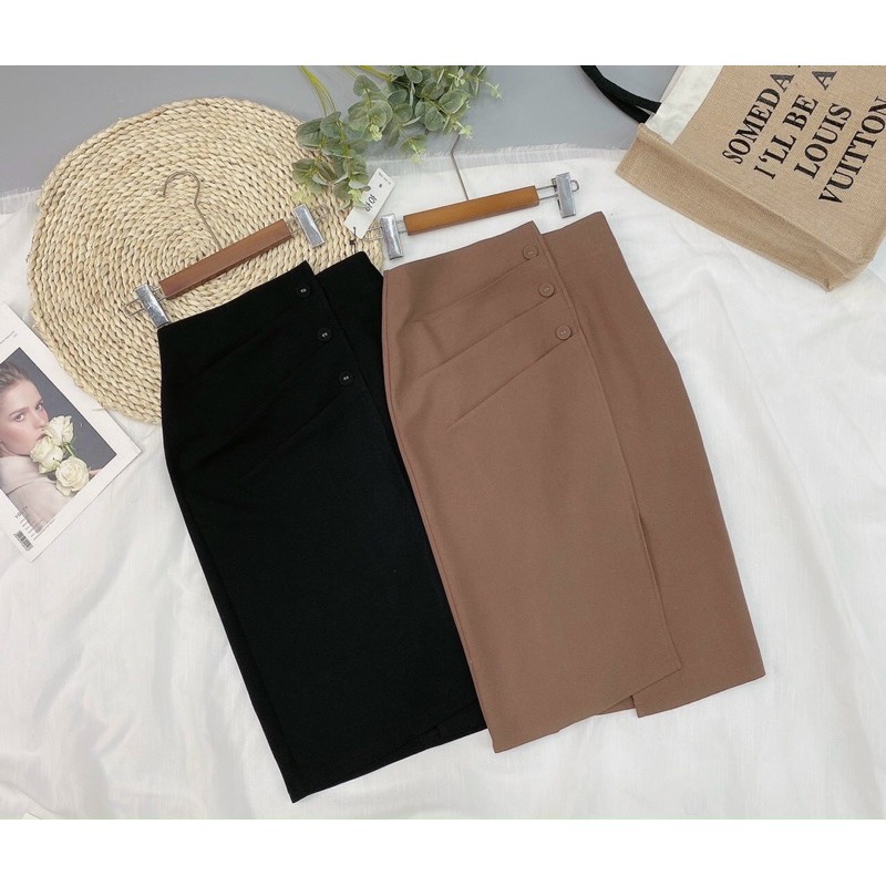 BÁN SỈ CHÂN VÁY VẠT CHÉO CÚC BỌC 3 MÀU CHO NỮ | BigBuy360 - bigbuy360.vn