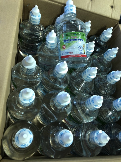 Chai Nước muối sinh lý 0.9% 500ml Tomihu