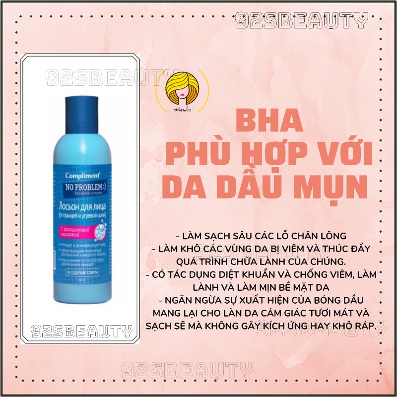 Toner Compliment No Problem làm sạch sâu, kiềm dầu, giảm viêm, giảm mụn | BigBuy360 - bigbuy360.vn