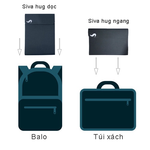 Túi chống sốc laptop siva hug