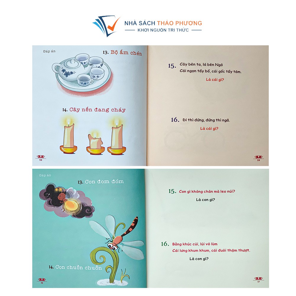 Sách - Câu đố và trò chơi dân gian bằng tranh cho bé tập đọc kích thích tư duy