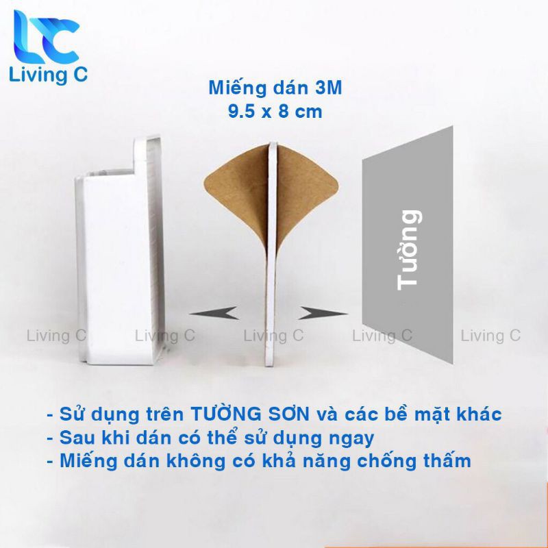 Giá Đỡ Nhựa Gắn Tường [FREE SHIP] Kệ Để Remote, Sạc Điện Thoại Dán Tường Không Cần Khoan