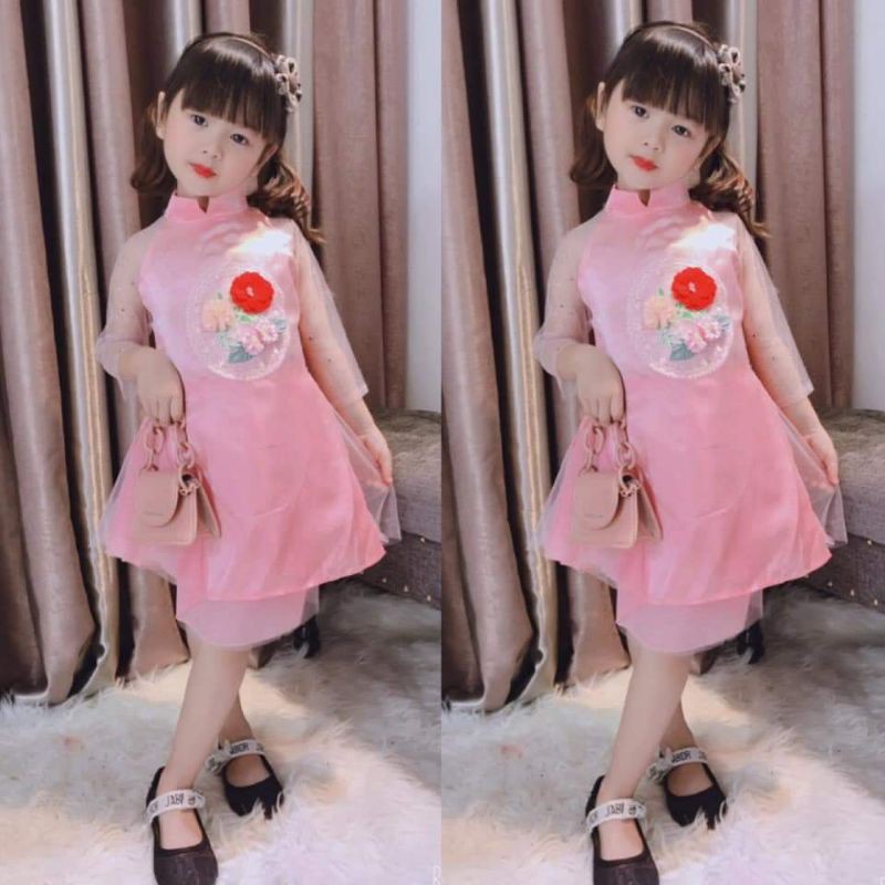 Váy Lụa Cách Tân Siêu Xinh Cho Bé