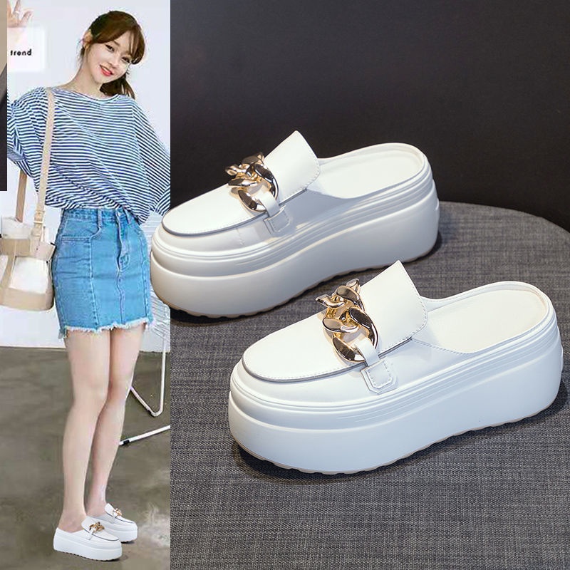 Dép Đế Dày Tăng Chiều Cao Phong Cách Mới Cho Nữ