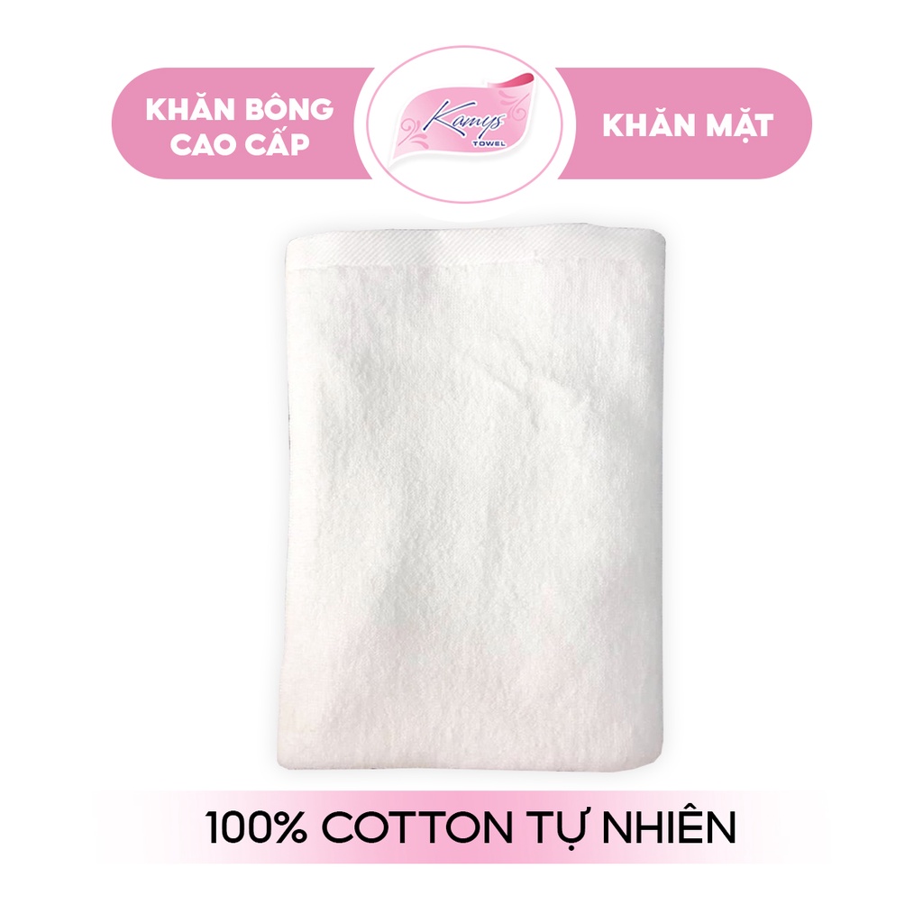 Khăn Mặt Khách Sạn Kamys Towel 30x50cm Sợi Bông 100% Cotton Cao Cấp, Mềm Mại, Thấm Hút Tốt