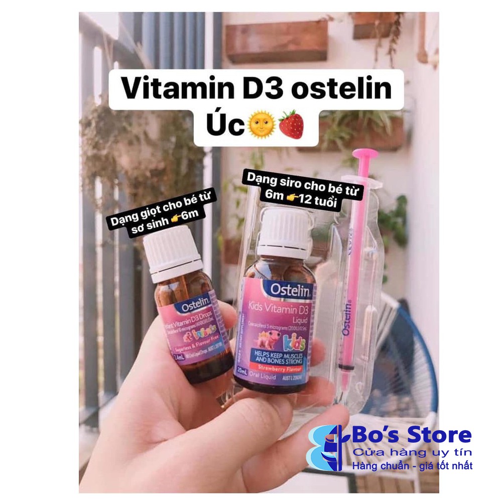 [Hàng Úc chuẩn] Vitamin D3 Ostelin 400IU - Cho trẻ từ sơ sinh
