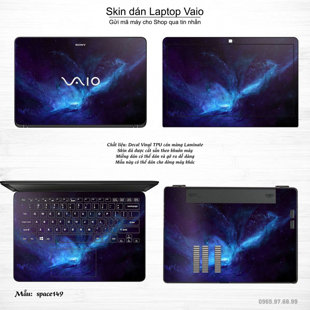 Skin dán Laptop Sony Vaio in hình không gian _nhiều mẫu 25 (inbox mã máy cho Shop)