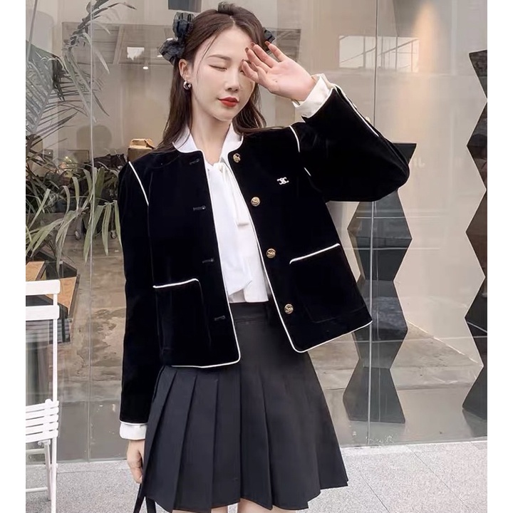 Áo Khoác Nhung Cứng Quảng Châu - Áo Nhung Sang Chảnh