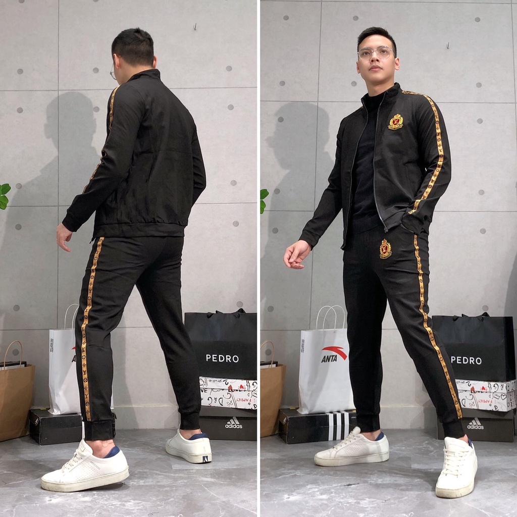 Bộ thu đông thể thao nam cao cấp kéo khóa thời trang xuất khẩu BKT