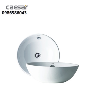 Chậu rửa mặt lavabo caesar l5215 đặt bàn tròn