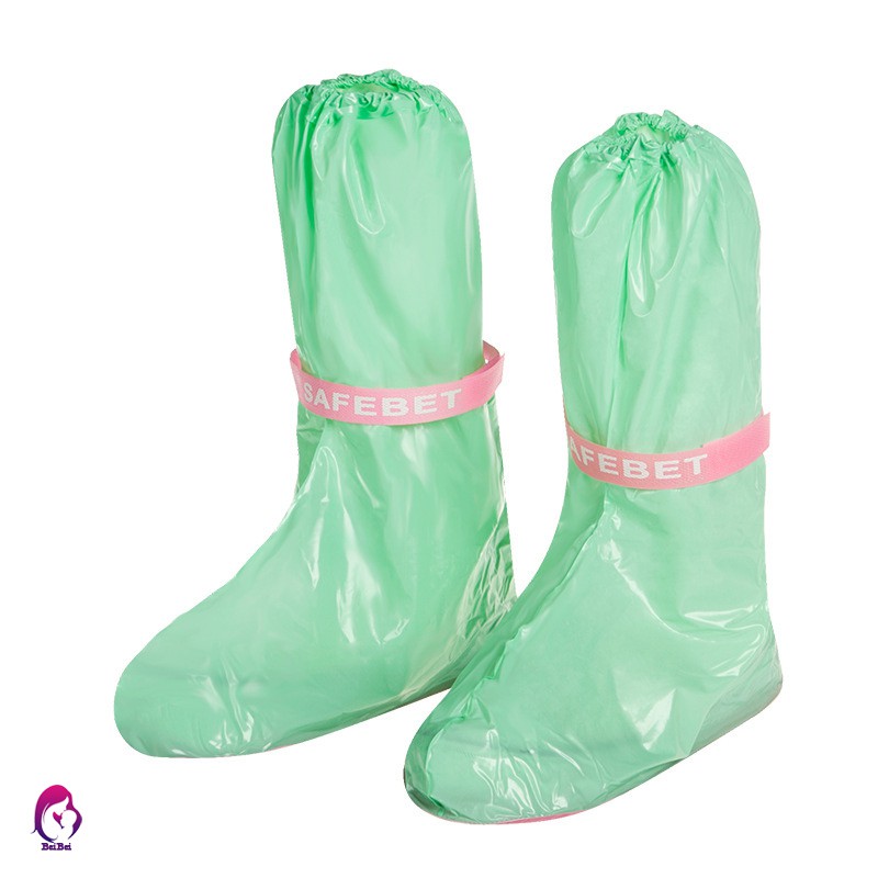 ♦♦ 1 Pair Rain Shoe Cover Thicken Waterproof Boots Cycle Rain Flat Slip-resistant Overshoes