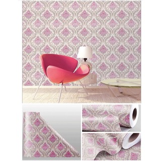 Decal giấy dán tường hoa đằng hồng