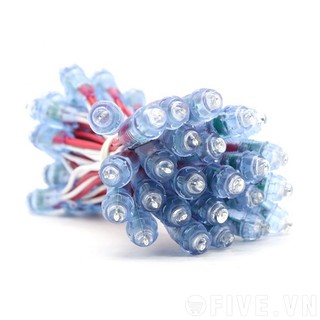 LED Đúc F5 đế 8mm -  5V (50 Bóng/Dây)