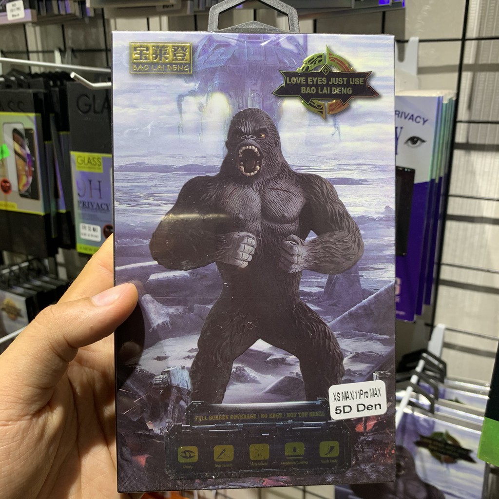 [CHÍNH HÃNG] Kính Cường Lực iPhone WK KingKong Full Màn 5D cho iphone  7plus  8 plus x xs max xr 11 11pro 11 pro max