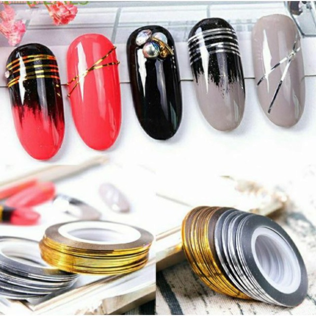 Sét gồm 01 cuộn dây kim tuyến gắn móng làm nail mi (màu bất kỳ)