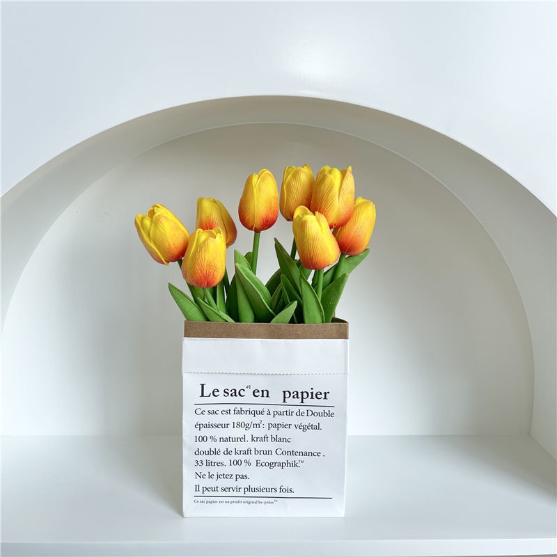 Lọ Hoa Tulip Nhân Tạo Phong Cách Bắc Âu Trang Trí Nội Thất/Phòng Khách/Phòng Ngủ