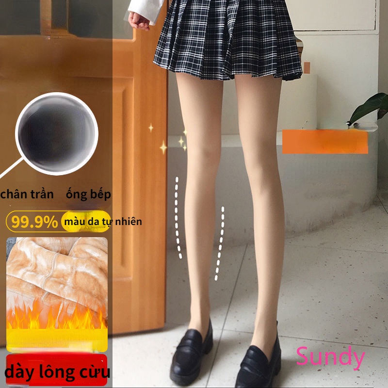 Quần Tất Vải Lông Cừu Dày Dặn Thời Trang Mùa Thu Cho Nữ