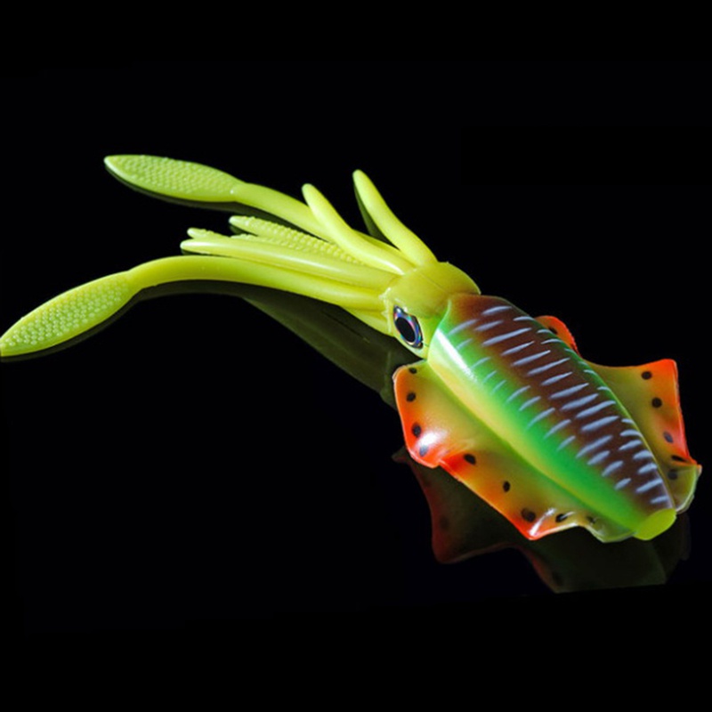 Mồi câu cá giả hình con mực mềm 20cm/48G