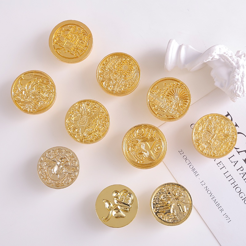 Con Dấu Đóng Sáp Bằng Hợp Kim Đồng Thau Phong Cách Retro