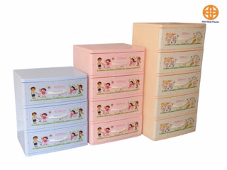 TỦ NHỰA MINI 3 TẦNG