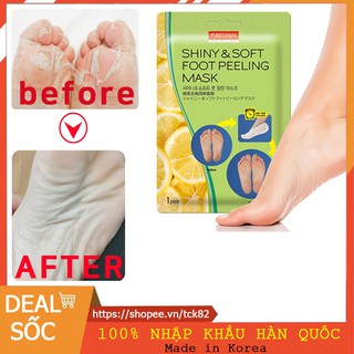 [Hàng nội địa Hàn Quốc] Mặt Nạ Ủ Thay Da Chân Purederm Foot loại bỏ lớp da thô cứng, khô ráp