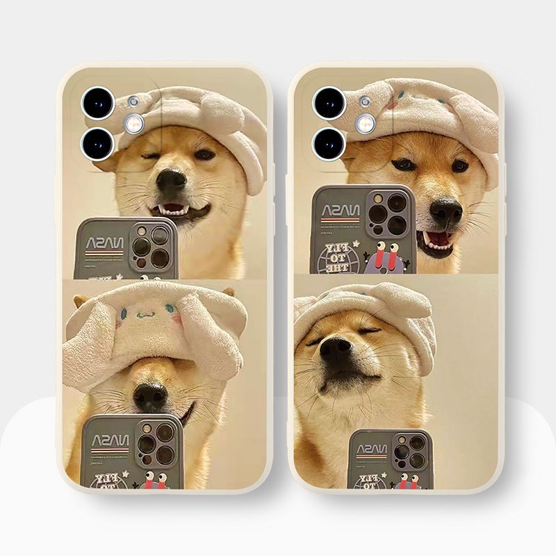Ốp lưng IPhone Husky Selfie cạnh vuông 6/6plus/6s/6splus/7/7plus/8/8plus/x/xr/xs/11/12/13/pro/max/plus/promax BVC876