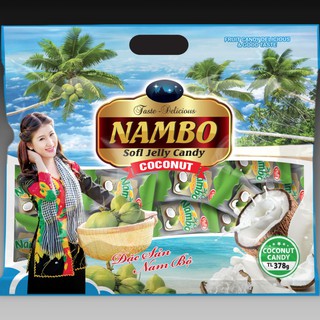 Kẹo Dừa Miền Tây Đặc sản Bến Tre Nambo Thơm Ngon 1 Gói 378g