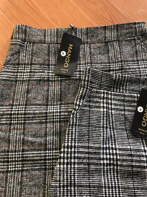 CHÂN VÁY DẠ KIM TUYẾN +KẺ CARO (hàng có sẵn ) | BigBuy360 - bigbuy360.vn
