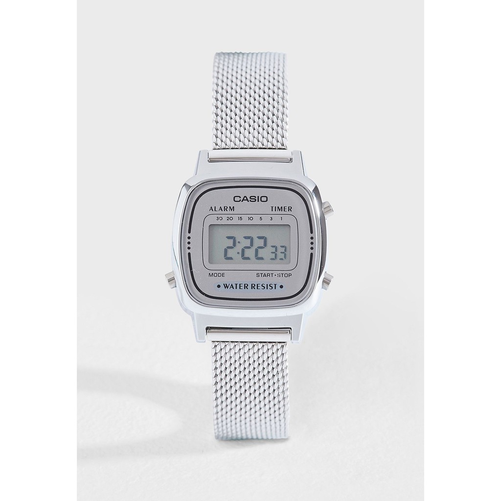 Đồng Hồ Thời Trang Nữ Casio La670WEM-7DF Dây Thép Lưới