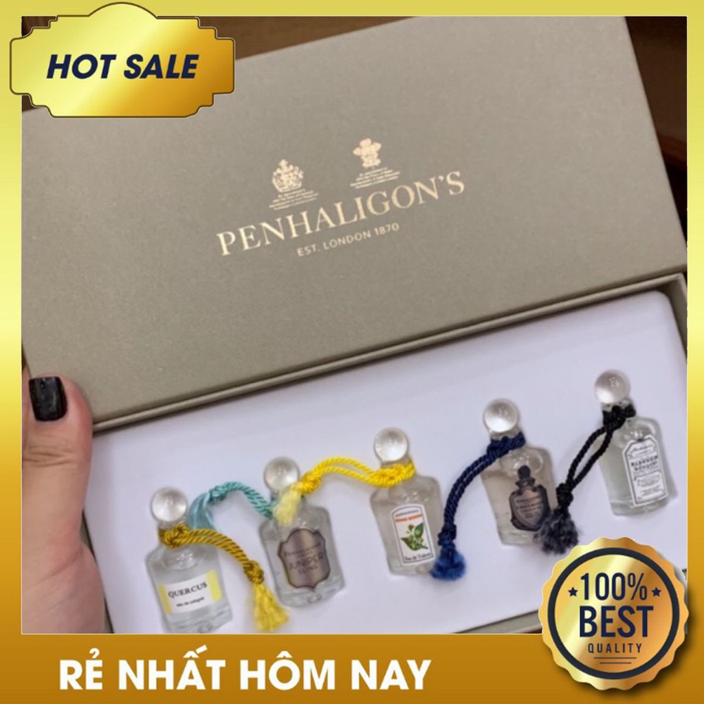 (chuẩn auth) (chuẩn auth) Set Bộ Nước Hoa Penhaligons mini 5 chai / 5ml chai chuẩn auth