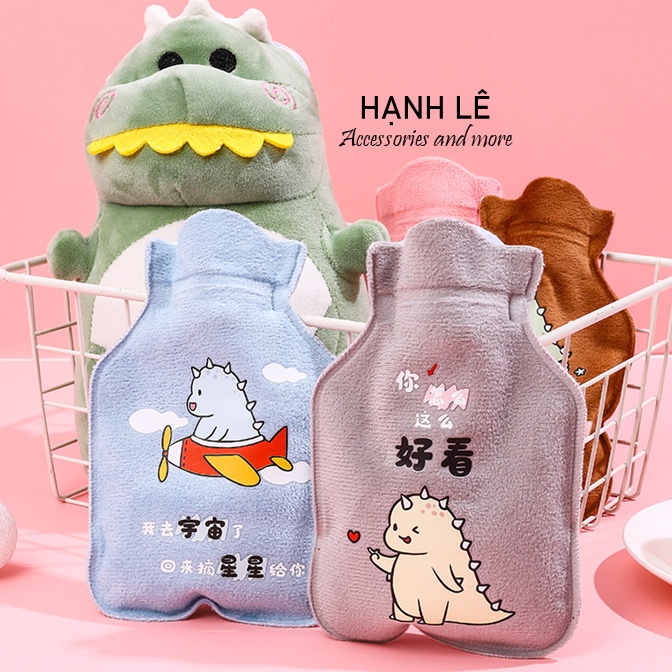 Túi chườm nóng đau bụng kinh phủ lông nhung họa tiết hoạt hình lưu thông khí huyết chườm nóng chườm lạnh giảm sưng