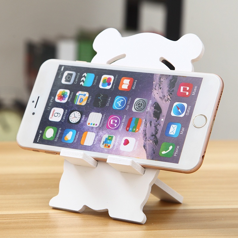 Giá Đỡ Điện Thoại, Máy Tính Bảng Để Bàn Chất Liệu Gỗ Nhựa Chống Nước Tuyệt Đối