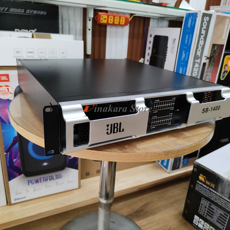 Cục đẩy 4 kênh JB L SP-1400 64 sò, công suất 1000W/1 kênh, hàng nhập khẩu, nguồn đồng 100%