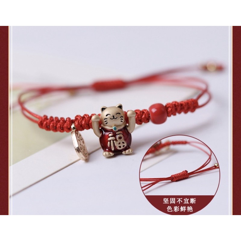 VÒNG TAY DÂY ĐỎ MAY MẮN - NHIỀU HÌNH