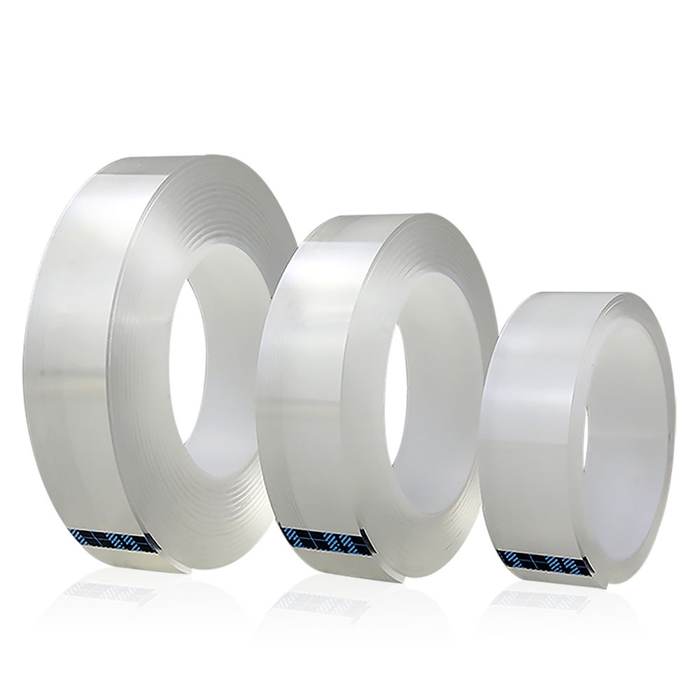 Trong Suốt Băng Keo Nano Hai Mặt Dày 2mm Không Lộ Vân Tay Tiện Dụng Cho Nhà Bếp / Văn Phòng