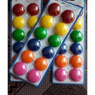 Vỉ 12 viên nam châm dính bảng cỡ nhỡ 3cm