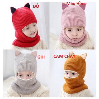 Mũ len Ninja tai thỏ cho bé