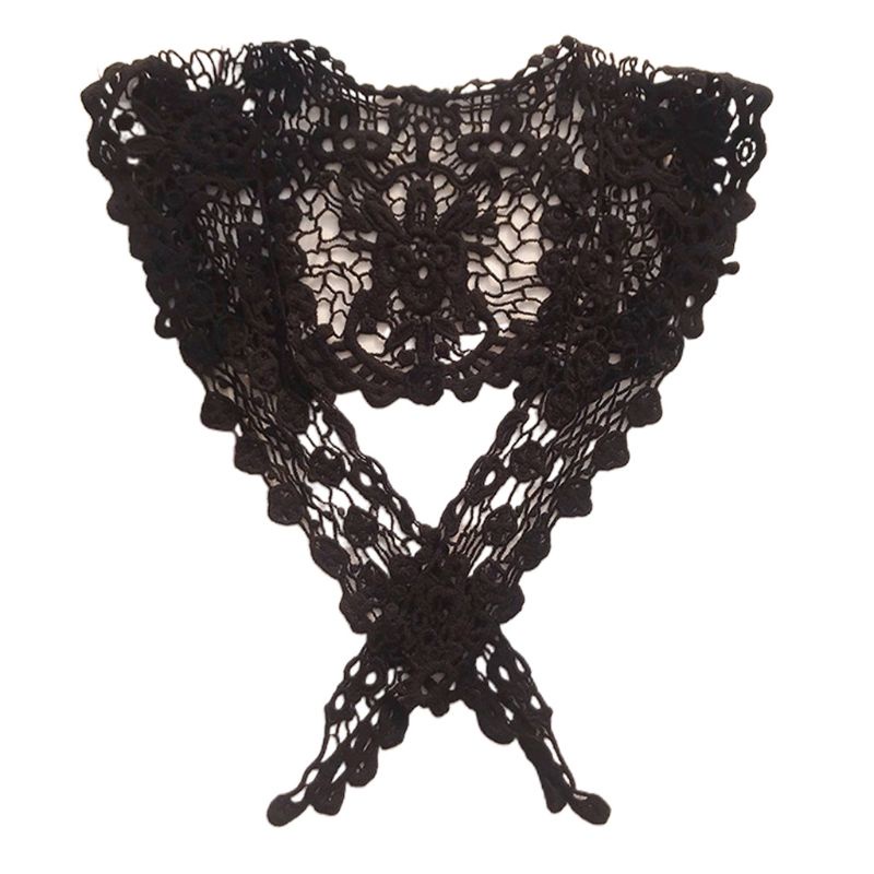 Dải Dây Ren Hoa Trắng Bản Rộng Trang Trí Cổ Áo Đầm Handmade DIY