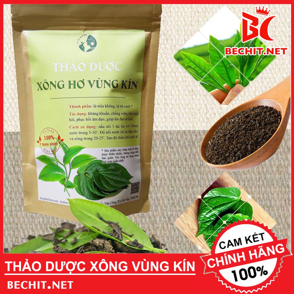 Thảo Dược Xông Hơ Vệ Sinh Vùng Kín Bột Lá Trầu Không Và Trà Xanh Xông Hơ Vùng Kín Sau Sinh Dạng Túi Lọc Tiện Lợi An Toàn