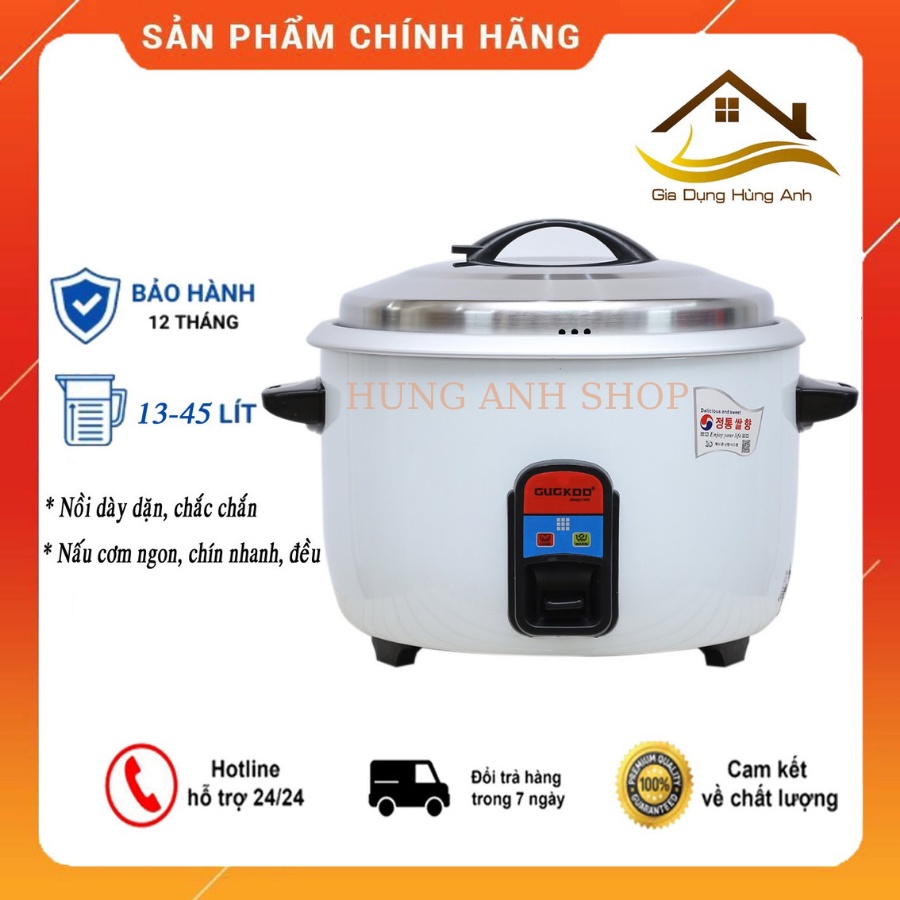 Nồi Cơm Điện Công Nghiệp CUCKOO Dung Tích Siêu Lớn 45L,Thiết Kế Bền Đẹp, Cơm Ngon, Chín Nhanh,Tiết Kiệm Điện,BH 12 Thang