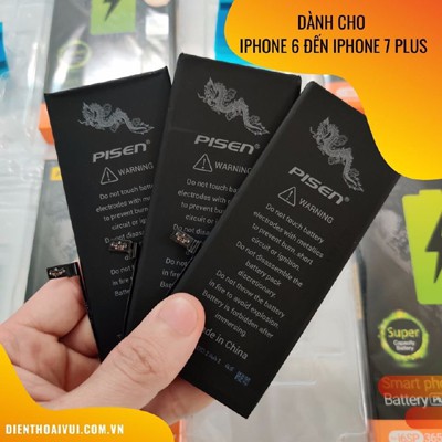 [HÀNG CHÍNH HÃNG]Pin Sạc Pisen TS-MT - i7P (iPhone 7P, 3.8V - 3500mAh)