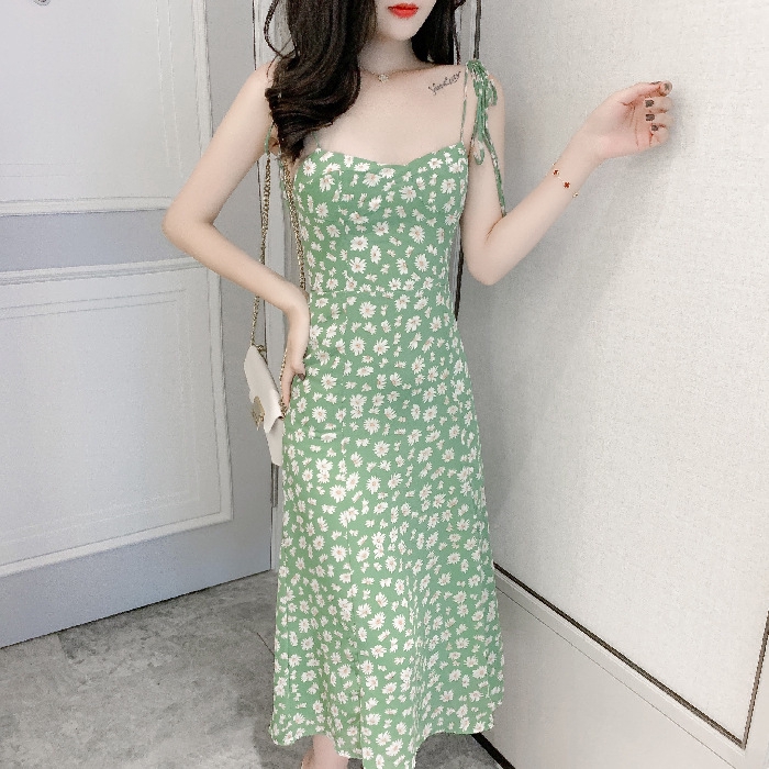 Đầm Hai Dây In Hoa Xinh Xắn Dành Cho Nữ 2020 | BigBuy360 - bigbuy360.vn