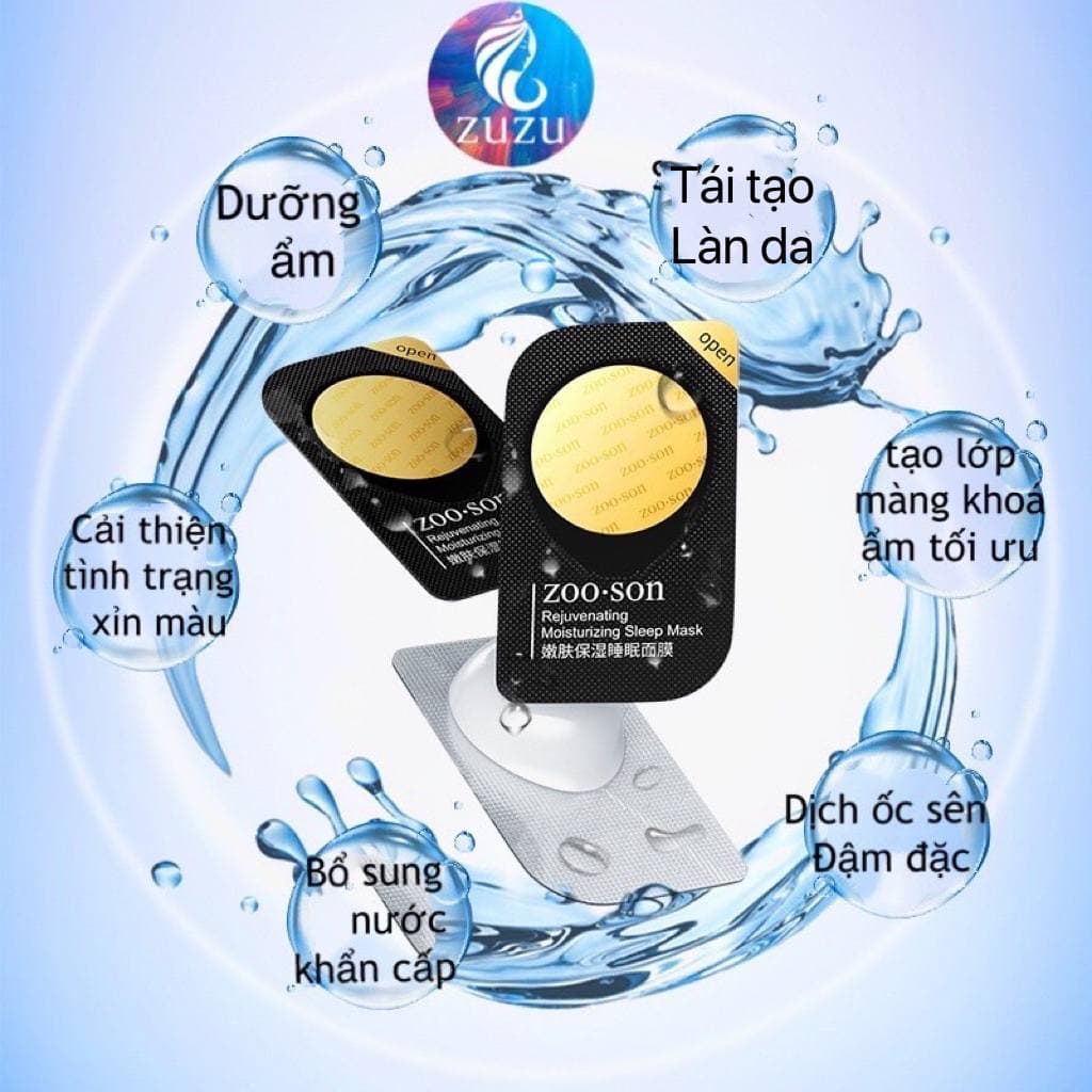 [N153] Mặt Nạ Ngủ Bioaqua Chiết Xuất Tinh Chất Ốc Sên Cải Thiện Da Xỉn Màu Tái Tạo Da