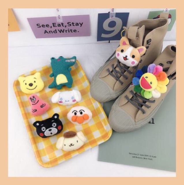 Ghim cài, huy hiệu cài bông cute