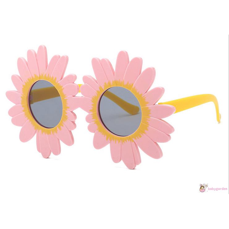 Kính Mát Gọng Hoa Hướng Dương Chống Tia Uv400 Cho Bé