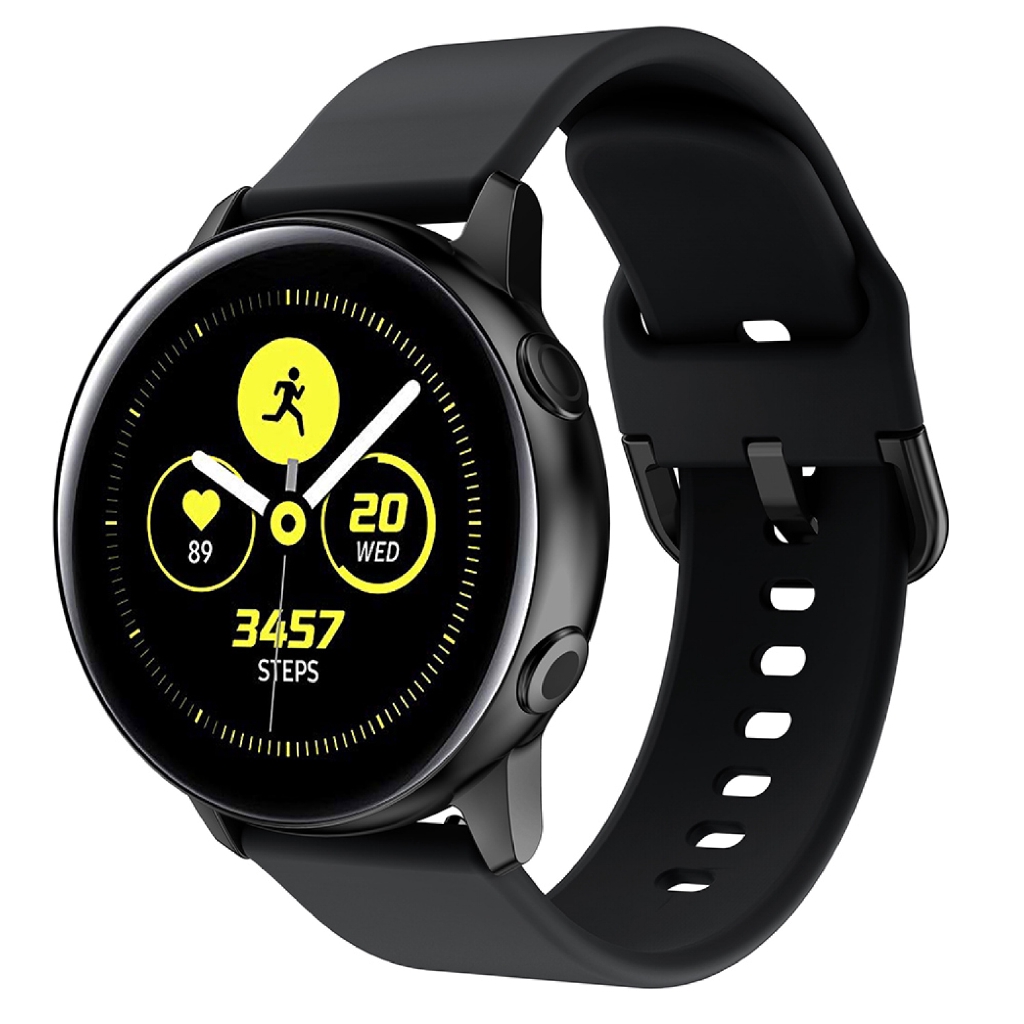 Dây đeo silicon thay thế 20mm phong cách thể thao cho Samsung Galaxy Active 2 42mm Galaxy Watch 3 41mm