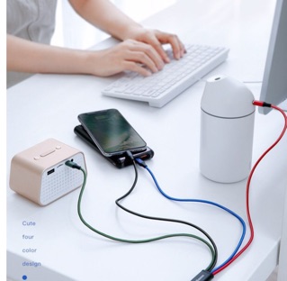 Cáp sạc 4 trong 1 Baseus - CA1T4 (2 Lightning - Type C - Micro USB)