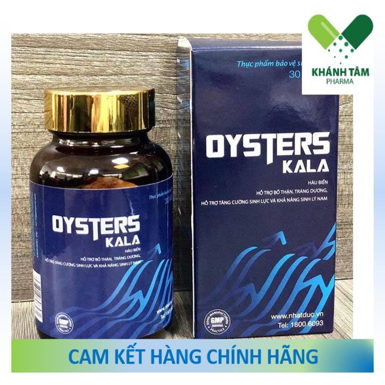 Oysters Kala (Hộp 30 viên) - Tinh chất hàu biển, hàu ob, oster kala _Khánh Tâm