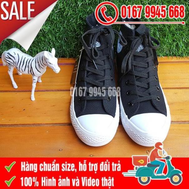 Sale Giày Thể Thao CV Chuck 2 Đen Trắng cao cổ ngôi sao Có Sẵn ⚡ CHẤT sịn : ! & .